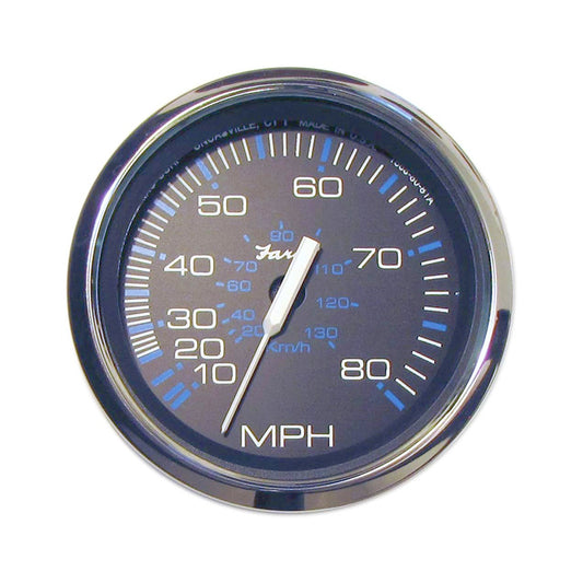 Faria Chesapeake Black Speedometer 80 MPH - 34719