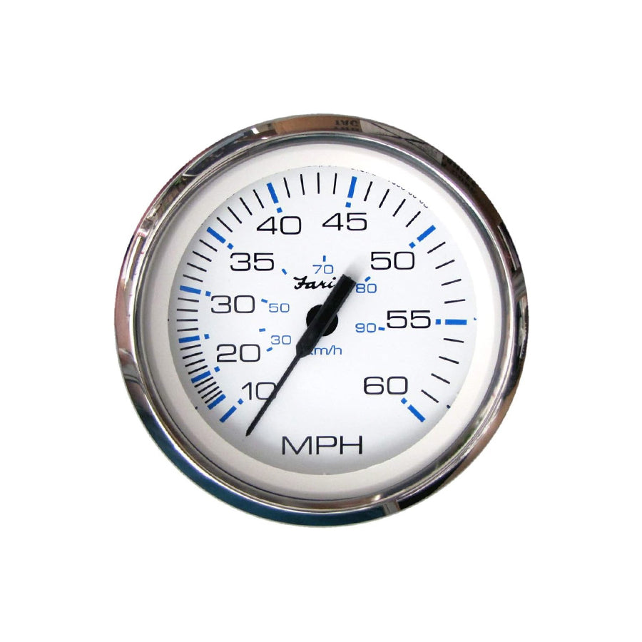 Faria Chesapeake White Speedometer 60 MPH - 34811