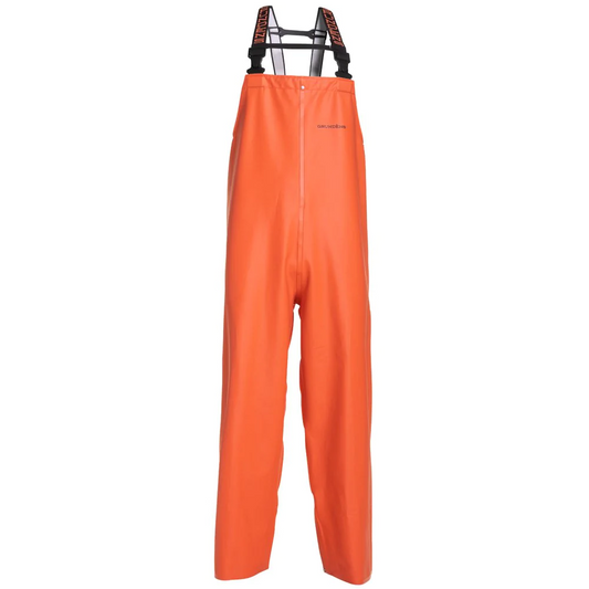 Grundens Clipper 116 Bib Commercial Fishing Bib Pants Orange - Size 4XL
