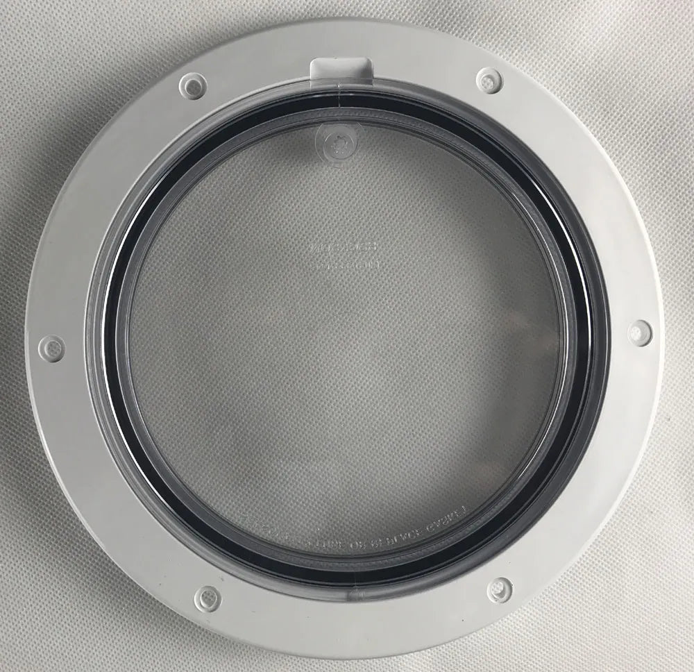 Beckson 6 Pry Out Deck Plate-Wht/Clr
