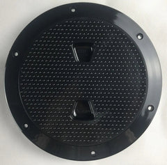 Beckson 6 Screw Out Deck Plate-Black