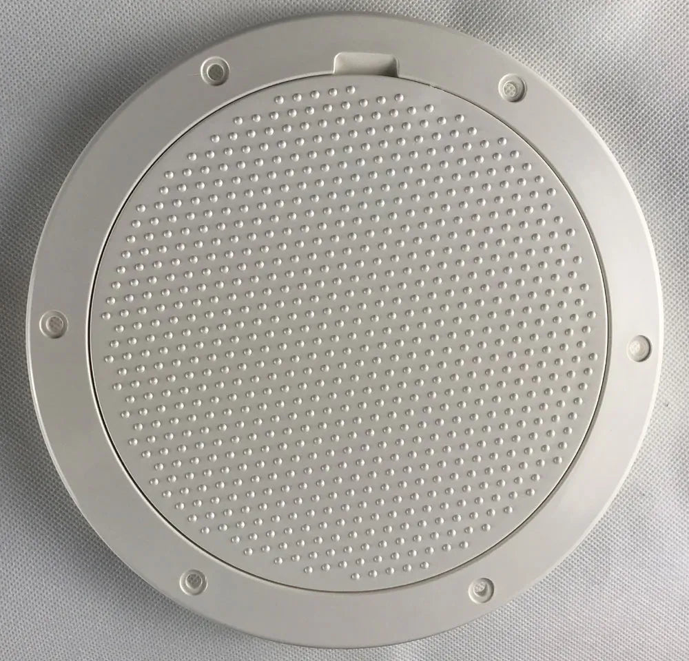 Beckson 6 Screw Out Deck Plate-Beige