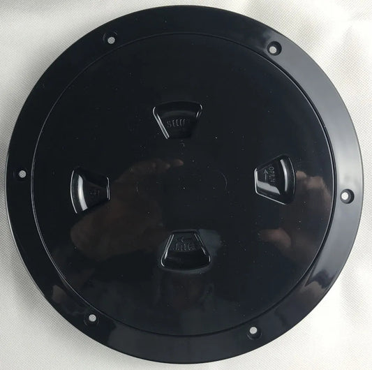 Beckson Deck Plate 8"Black Screw-Out