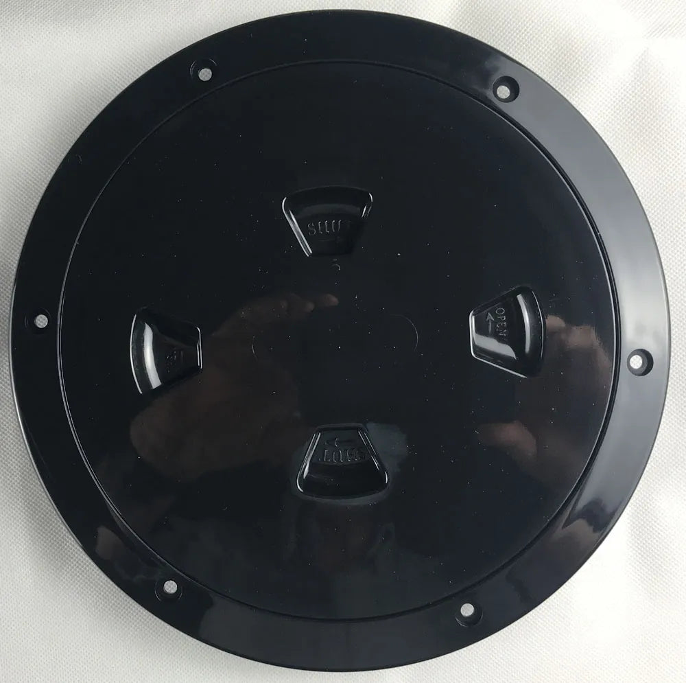 Beckson Deck Plate 8" Black Screw-Out