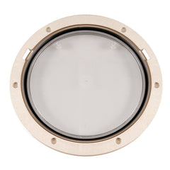 Beckson 8 Pry Out Deck Plate-Beig/Clr