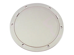 Beckson 8 Pry Out Deck Plate-White