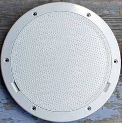 Beckson 8 Pry Out Deck Plate-Tan