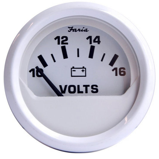 Faria Voltmeter 20-32V Dress White - 13160