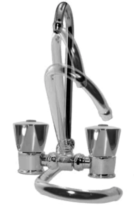 Aravon FAUCET & TAP, DOUBLE, CHROME BRASS - EA17