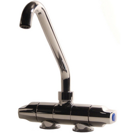 Aravon FAUCET & TAP, DOUBLE, CHROME BRASS - EA47