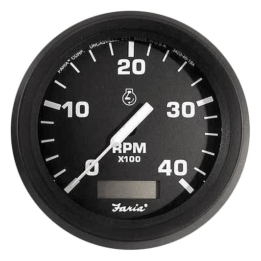 Faria Tachometer with Hourmeter 5000 RPM Euro - 32838