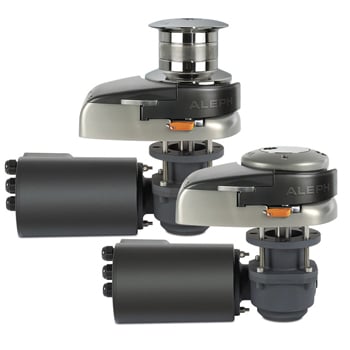 Quick Aleph Series Windlass, 1500W, 12V, 5/16" Vertical w/ Drum - FSAL1512D008A00