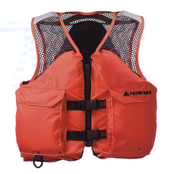 FitzWright Deluxe Mesh Vest TC/CCG - Orange - Size XL - FW-PFD1508-XL