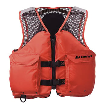 FitzWright Deluxe Mesh Vest TC/CCG - Orange - Size XL - FW-PFD1508-XL