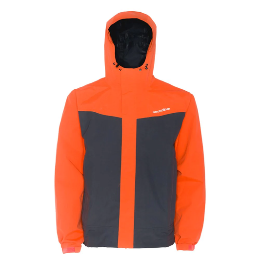 Grundens Full Share Jacket - Orange/Grey - 10329