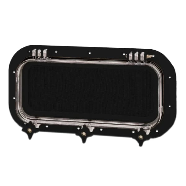 Bomar Black Frame Portlgt W/Smoke Lens