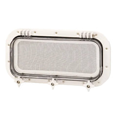 Bomar White Frame Portlight W/Clr Lens