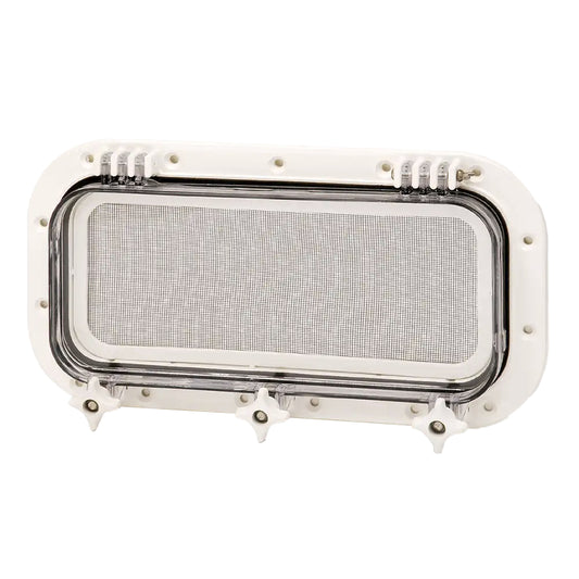 Bomar Rect. Portlight White 7 X15