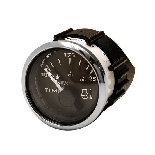 Faria Temperature Gauge Black/Silver - GP7192