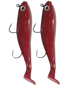 Lighthouse 3oz Mega Bite Swim Tail Jig Georgia Brown 2 pcs - Steveston Marine and Hardware
