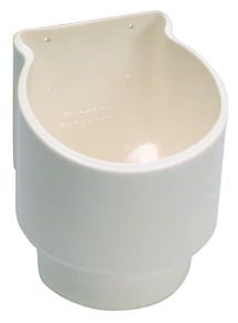 Beckson White Can/Horn Holder-Insulatd