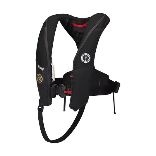 Atlas 190 DLX Hydrostatic Inflatable Life Jacket (Black - Universal)
