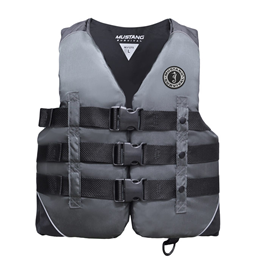 Mustang Vest 3-Buckle Watersports Lifejacket - Black - Large