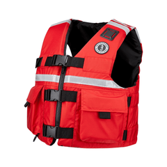 Mustang Sar Vest With Solas Reflective Tape MV5606 XX Large Red - Steveston Marine and Hardware