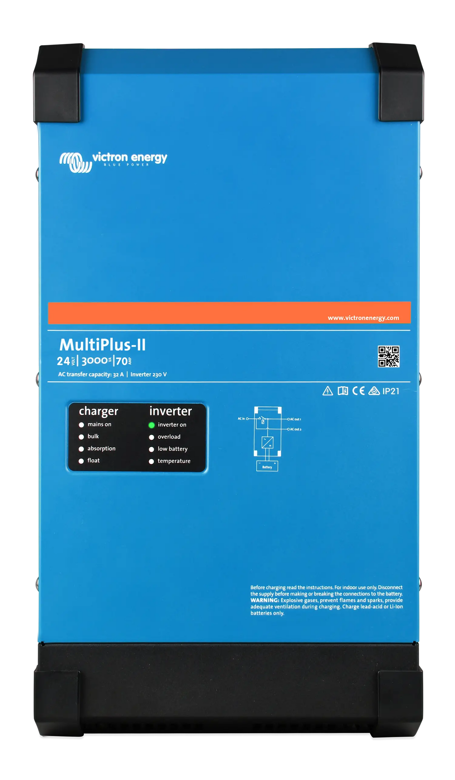 Victron MultiPlus-II 24/3000/70-50 2x120V (UL 458) (PMP242305132)