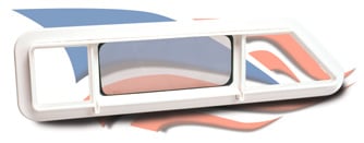 Beckson Newport 90/45 White/Clear Pr