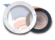 Beckson White/Clr Portlight 6 Round