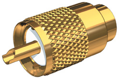Shakespeare Connector Rg 58 Gold Plated W Doodad