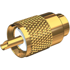 Shakespeare Coaxial Connector W Doodad Gold