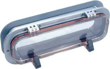 Beckson Portlight Rd 4"X14"X1" White/Clear