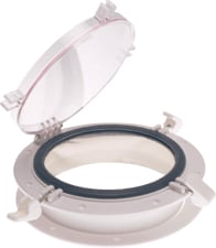 Beckson Wht/Clr P/Light 8 Rnd 1 Spigot