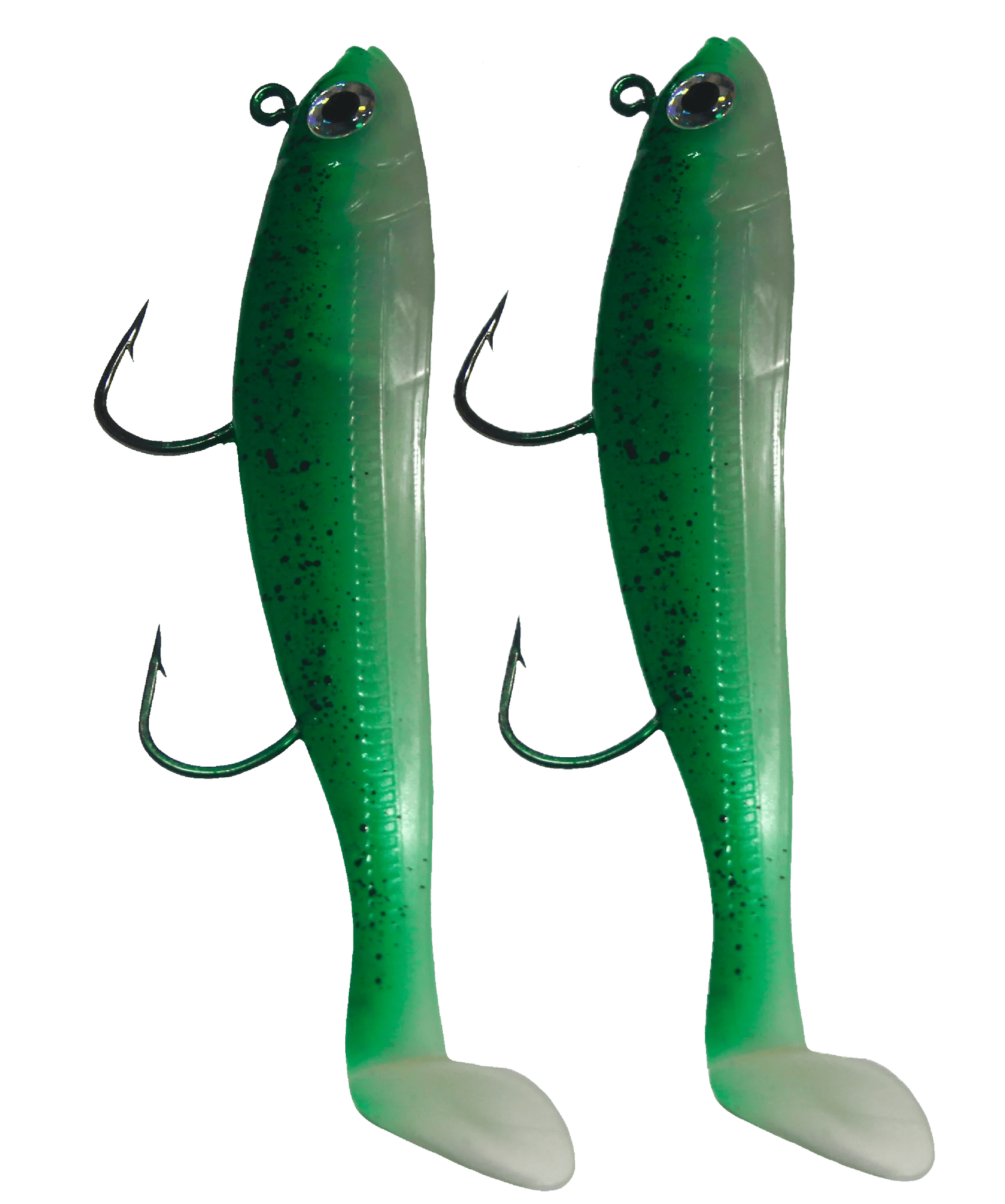 Lighthouse 6oz Mega Bite Swim Tail Jigs Swimtail Pickleback Swim Tail Jig 2 pcs - Steveston Marine and Hardware