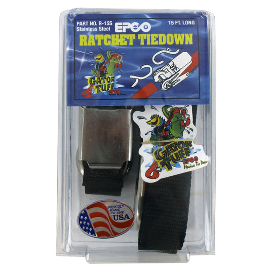 Epco 1 X15'Ratchet Strap-S/S Hrdwre