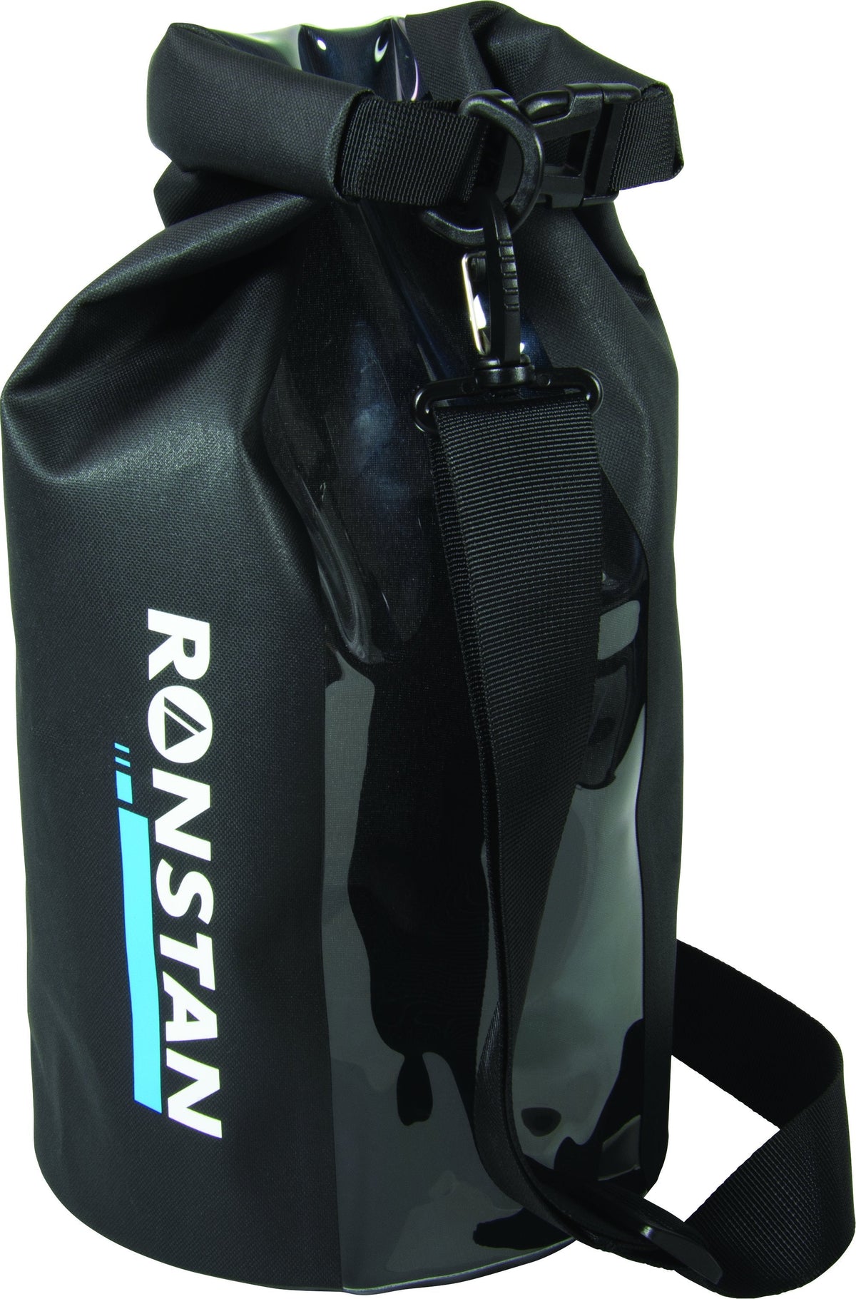 Bag,Dry 10 Litre. Black + Blue Stripe