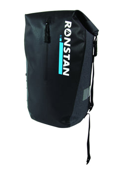 Backpack,Dry 30 Litre. Black + Blue Stripe