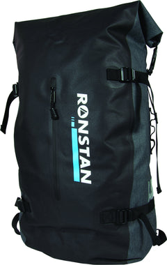 Backpack,Dry 55 Litre. Black + Blue Stripe