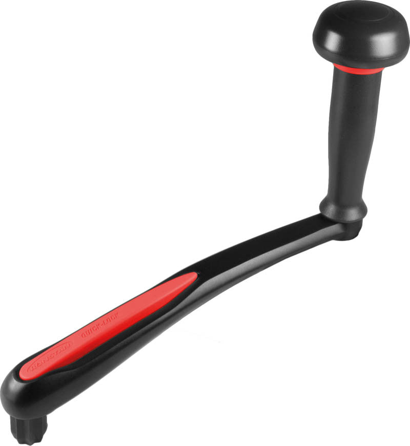 Winch Handle, Quick-Lock. Alloy,250mm,10"Palm Grip