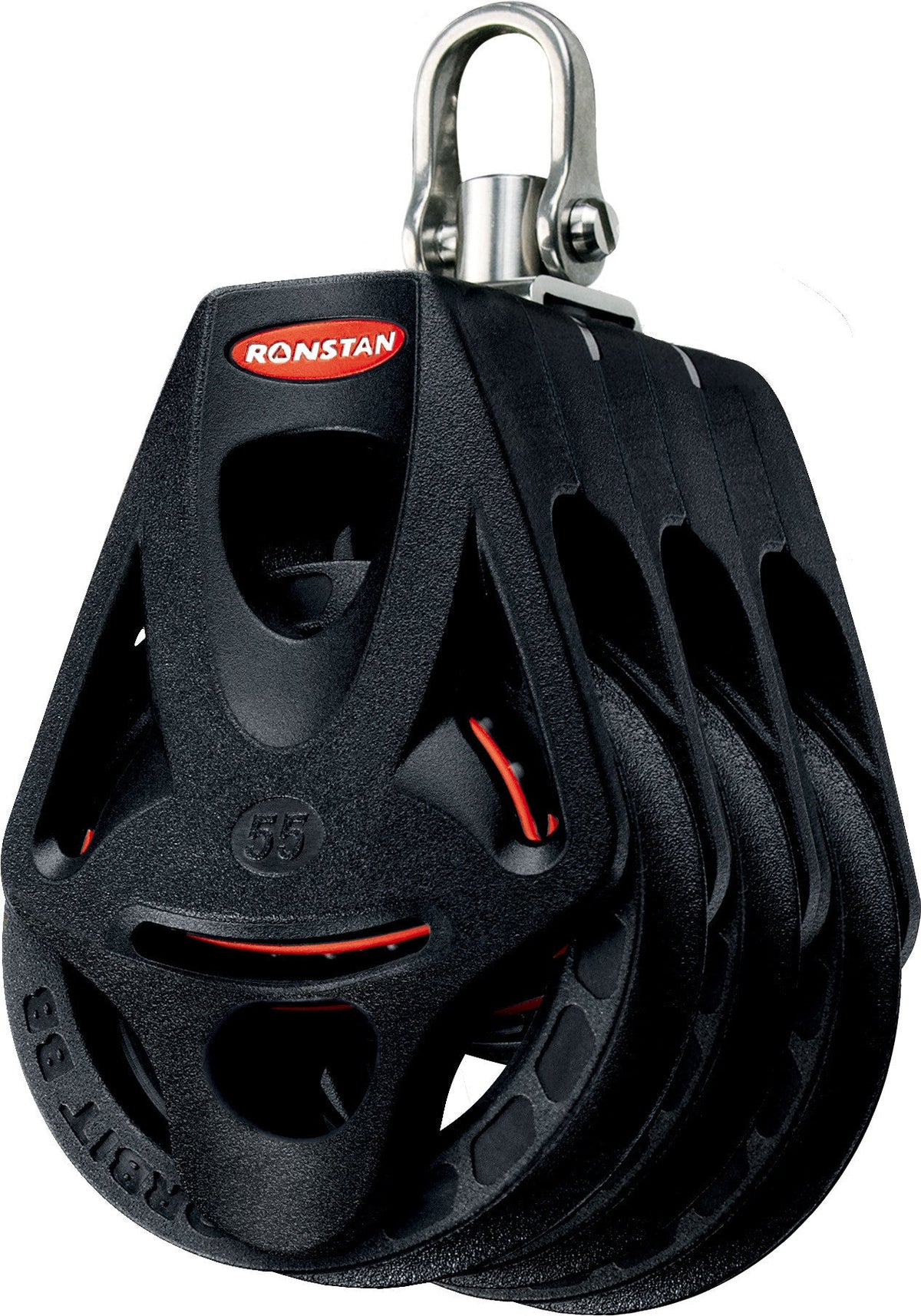 Block,Triple,Becket,55mm. Swivel, Series 55 Orbit#