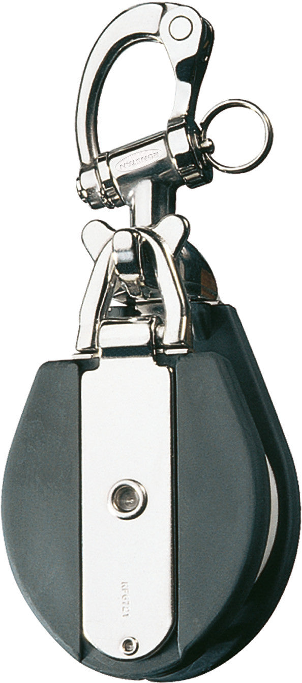 Snatch Block,C/Wtrunnion. 4410 Lb.Breaking, 1/2"