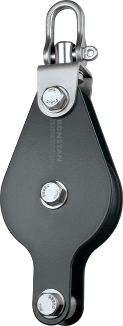 Industrial Block,Single,. 75mm Sheave,Becket,Swive#