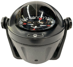 Riviera Artica Bracket Mount Compass Black - Steveston Marine and Hardware