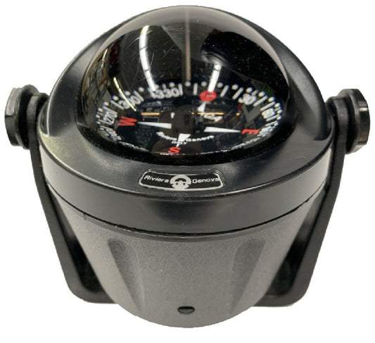 Riviera Artica Bracket Mount Compass Black