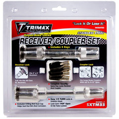 Trimax Keyed Alike Stainless Steel Receiver And Coupler Lock Set - Steveston Marine and Hardware