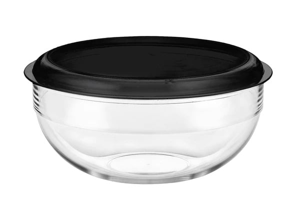 Palm Unbreakable Salad Bowl With Black Lid