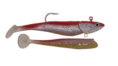 Lighthouse 4oz Mega Bite Swim Tail Jigs Super Lure Fireball 2 pcs - Steveston Marine and Hardware