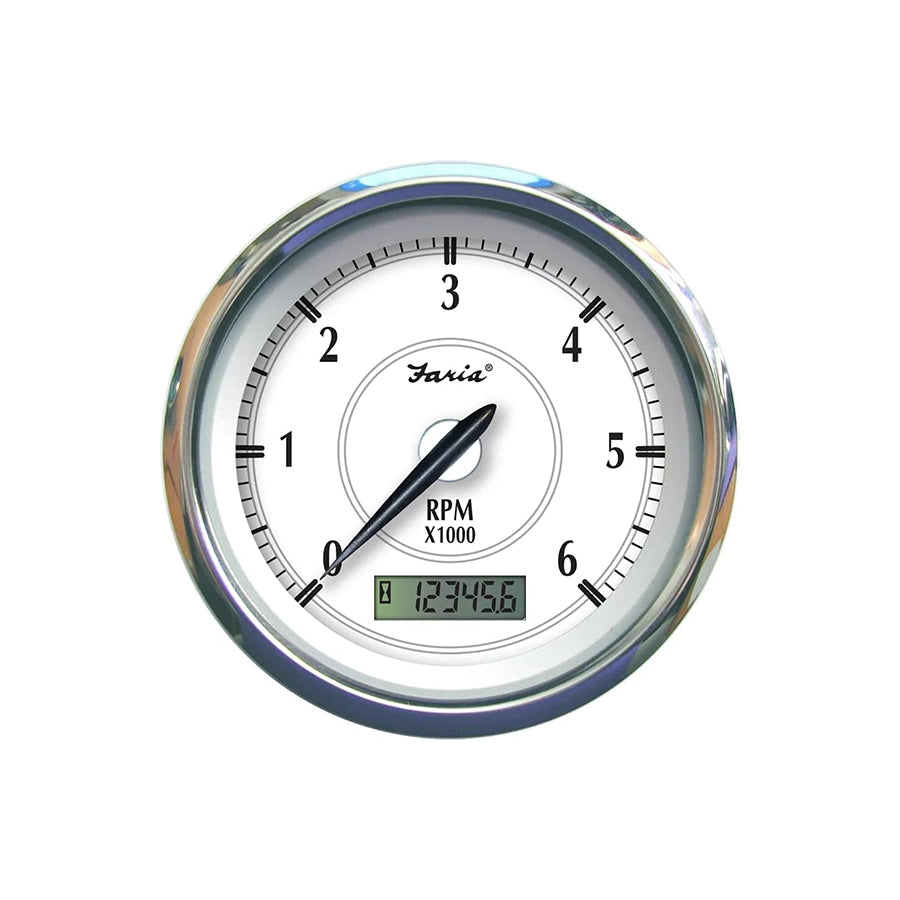 Faria Newport Tachometer with Hourmeter - TC9384